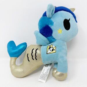 Aurora Tokidoki Mermicorno Corsica Plush 8" Blue Gold Stuffed Toy NEW